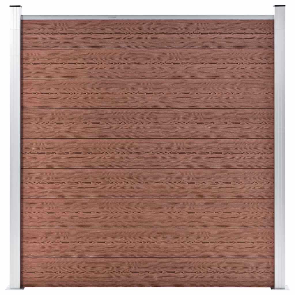 vidaXL Gartenzaun WPC 180×186 cm Braun