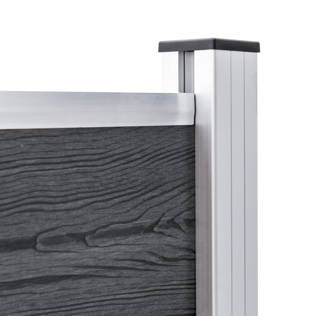 vidaXL Zaunpfosten 2 Stk. Aluminium 185 cm