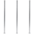 vidaXL Zaunpfosten 3 Stk. Aluminium 185 cm