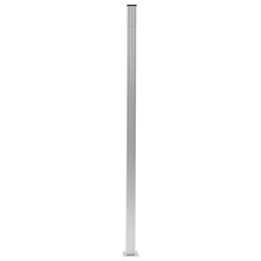 vidaXL Zaunpfosten 3 Stk. Aluminium 185 cm