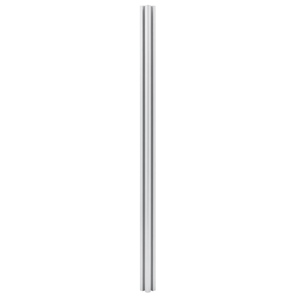 vidaXL Zaunpfosten 3 Stk. Aluminium 185 cm