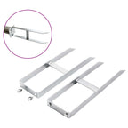 vidaXL Pfostenträger 2 Stk. für WPC Zaun Stahl 40 cm