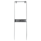 vidaXL Pfostenträger 2 Stk. für WPC Zaun Stahl 40 cm