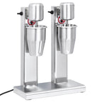 vidaXL Milchshake-Mixer mit zwei Bechern Edelstahl 2 L