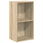 vidaXL Bücherregal 2 Fächer Sonoma-Eiche 40x30x76,5 cm Holzwerkstoff
