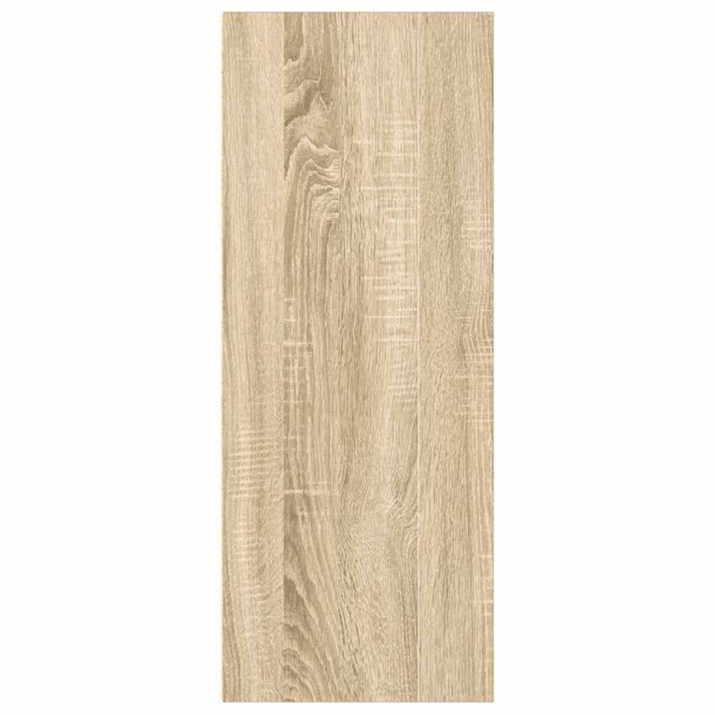 vidaXL Bücherregal 2 Fächer Sonoma-Eiche 40x30x76,5 cm Holzwerkstoff
