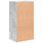 vidaXL Bücherregal 2 Fächer Betongrau 40x30x76,5 cm Holzwerkstoff