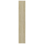 vidaXL Bücherregal 5 Fächer Sonoma-Eiche 80x30x189 cm Holzwerkstoff