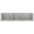 vidaXL CD-Wandregal Betongrau 75x18x18 cm Holzwerkstoff
