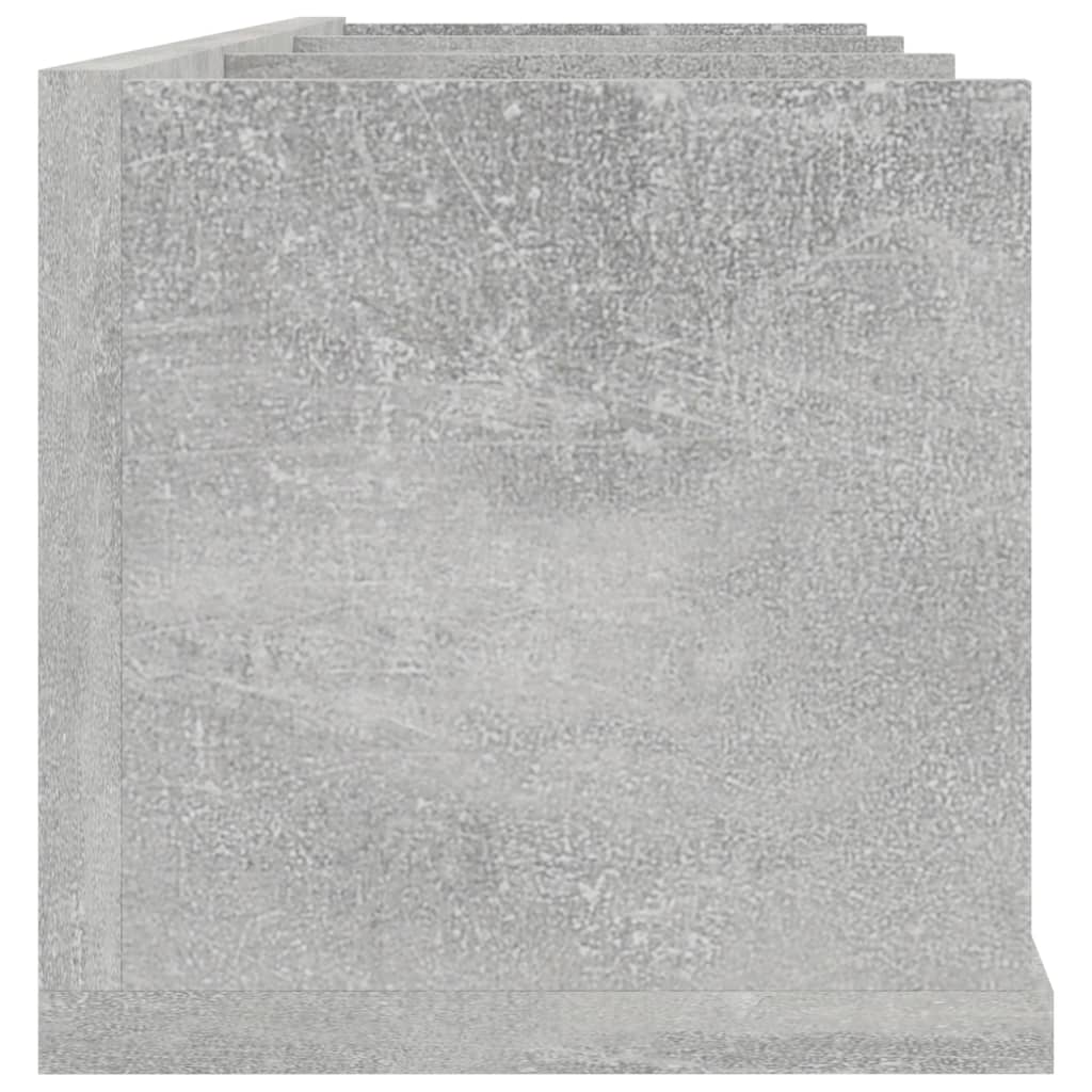 vidaXL CD-Wandregal Betongrau 75x18x18 cm Holzwerkstoff