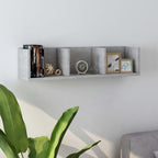 vidaXL CD-Wandregal Betongrau 75x18x18 cm Holzwerkstoff