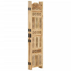 vidaXL 4-tlg. Raumteiler Handgeschnitzt 160×165 cm Mango Massivholz