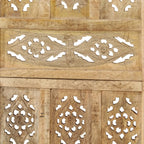 vidaXL 5-tlg. Raumteiler Handgeschnitzt 200×165 cm Mango Massivholz