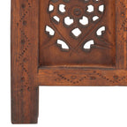 vidaXL 3-tlg. Raumteiler Handgeschnitzt Braun 120×165 cm Mangoholz