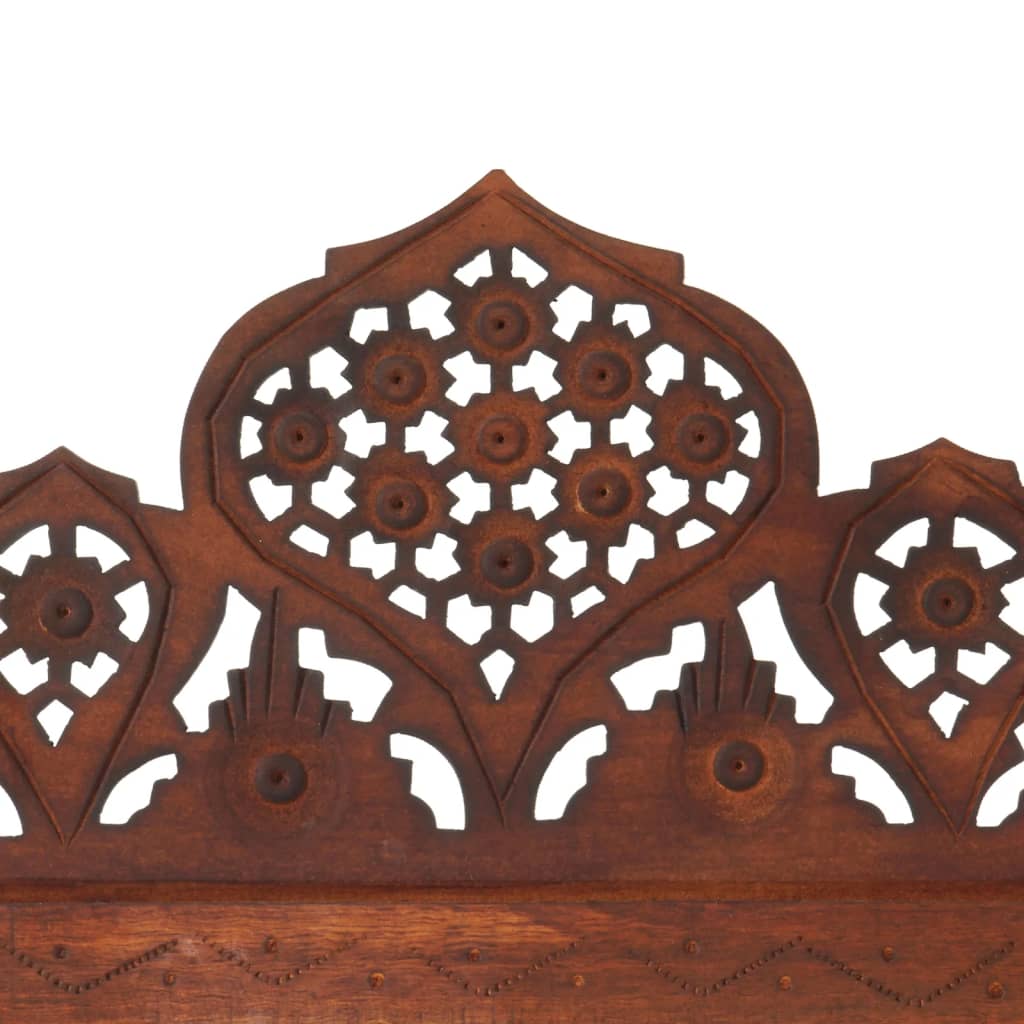 vidaXL 5-tlg. Raumteiler Handgeschnitzt Braun 200×165 cm Mangoholz
