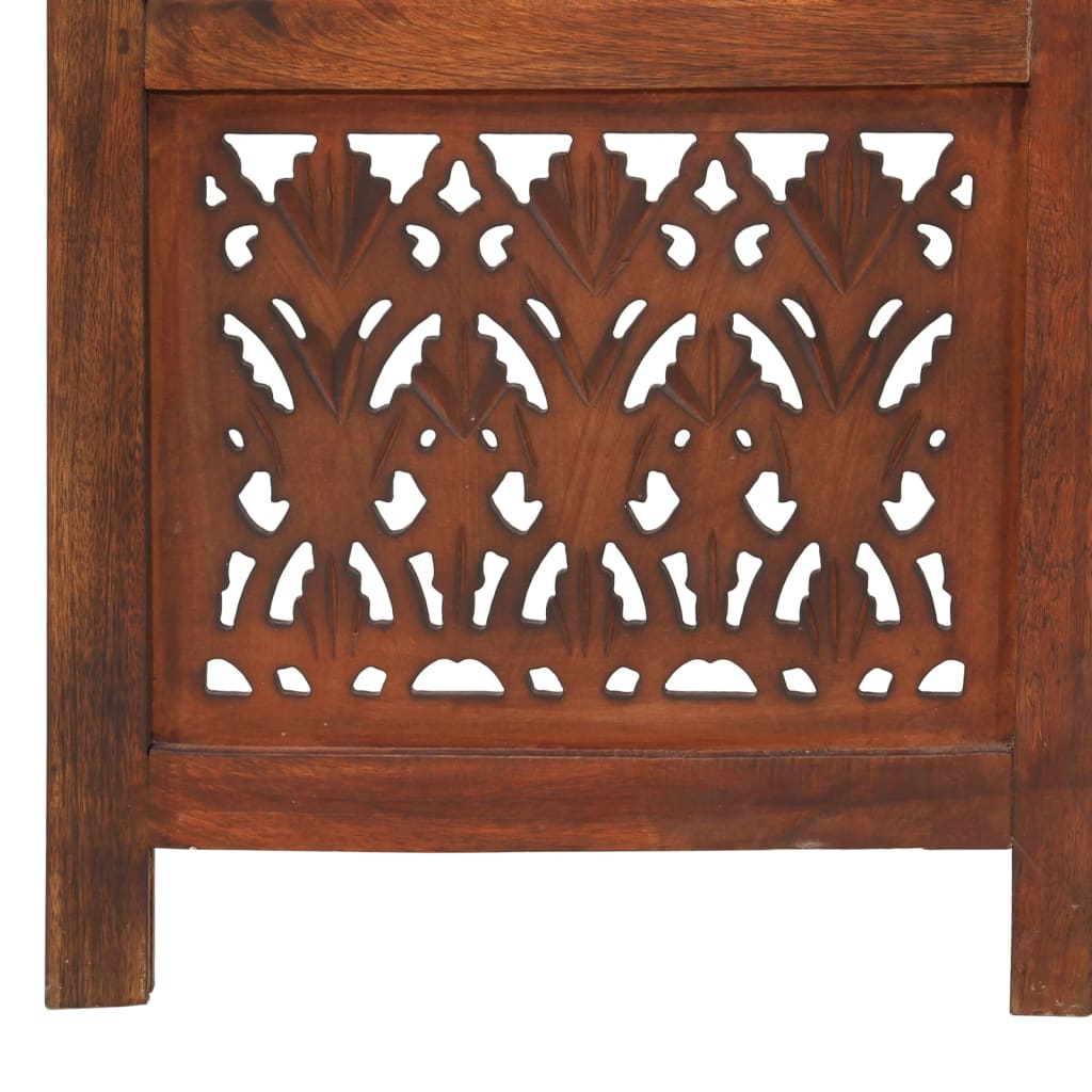 vidaXL 3-tlg. Raumteiler Handgeschnitzt 120×165 cm Mango Massivholz