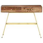 vidaXL Schreibtisch mit Schubladen 100x55x75 cm Massivholz Akazie