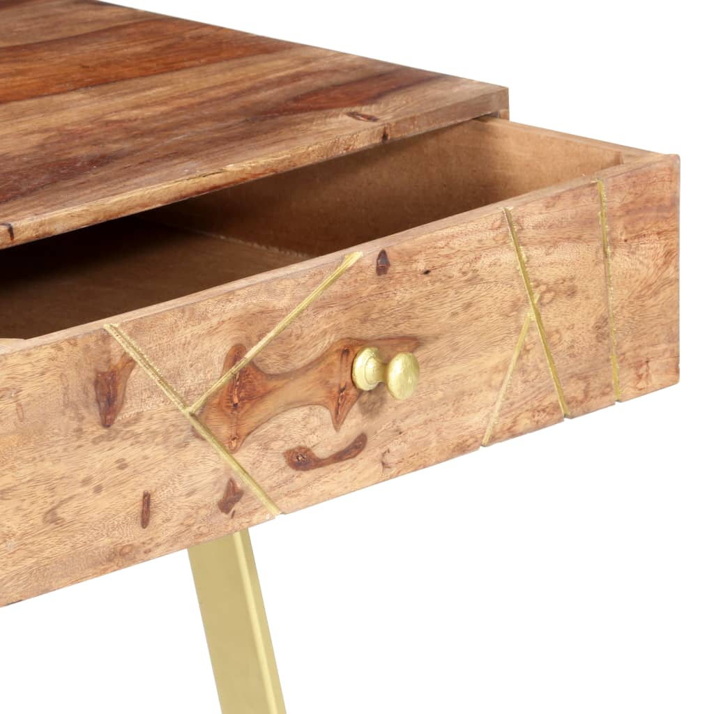 vidaXL Schreibtisch mit Schubladen 100x55x75 cm Massivholz Akazie