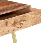 vidaXL Schreibtisch mit Schubladen 100x55x75 cm Massivholz Akazie