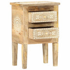 vidaXL Nachttisch Handbemalt 40×30×60 cm Mango Massivholz