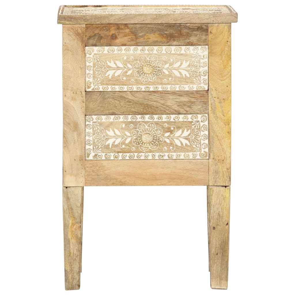 vidaXL Nachttisch Handbemalt 40×30×60 cm Mango Massivholz