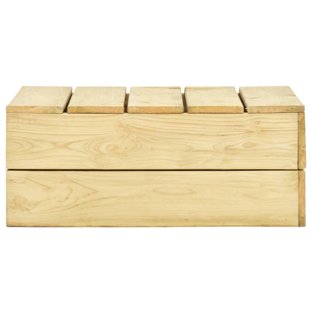 vidaXL Gartentisch 75x75x31 cm Kiefernholz Imprägniert