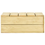 vidaXL Gartentisch 75x75x31 cm Kiefernholz Imprägniert