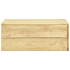 vidaXL Gartentisch 75x75x31 cm Kiefernholz Imprägniert