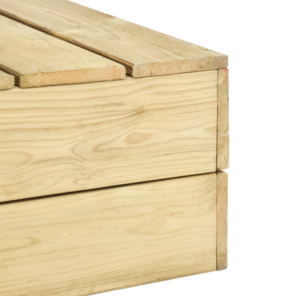 vidaXL Gartentisch 75x75x31 cm Kiefernholz Imprägniert