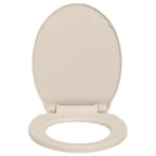 vidaXL Toilettensitz mit Absenkautomatik Aprikose Oval