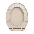 vidaXL Toilettensitz mit Absenkautomatik Aprikose Oval