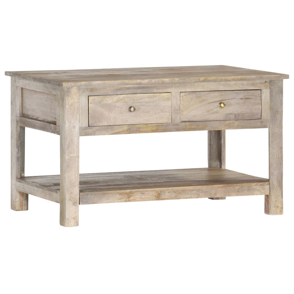 vidaXL Couchtisch 90 x 55 x 40 cm Massivholz Mango