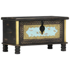 vidaXL Aufbewahrungstruhe Schwarz 80x40x45 cm Mango Massivholz