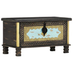 vidaXL Aufbewahrungstruhe Schwarz 80x40x45 cm Mango Massivholz