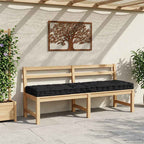 vidaXL Palettenkissen Baumwolle 120×40×7 cm Schwarz