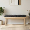 vidaXL Palettenkissen Baumwolle 120×40×7 cm Schwarz