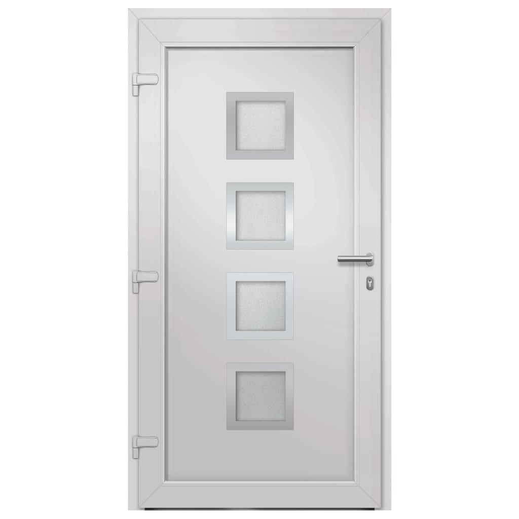 vidaXL Haustür Weiß 98x208 cm