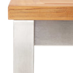vidaXL Barhocker 2 Stk. Massivholz Akazie und Edelstahl