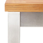 vidaXL Barhocker 4 Stk. Massivholz Akazie und Edelstahl
