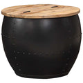 vidaXL Couchtisch Rund Massivholz Mango