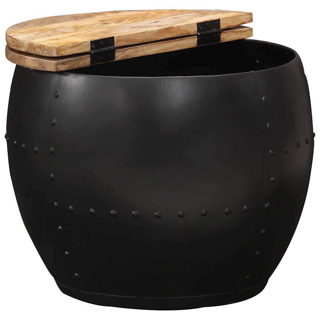 vidaXL Couchtisch Rund Massivholz Mango