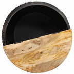 vidaXL Couchtisch Rund Massivholz Mango