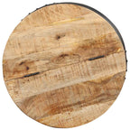 vidaXL Couchtisch Rund Massivholz Mango