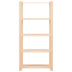 vidaXL Lagerregale 5 Böden 2 Stk. 80×38×170cm Kiefer Massivholz 250kg