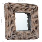 vidaXL Spiegel 3 Stk. 15×15 cm Weide
