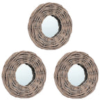 vidaXL Spiegel 3 Stk. 15×15 cm Weide