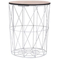 vidaXL Couchtisch Weiß Ø 47 cm