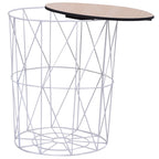 vidaXL Couchtisch Weiß Ø 47 cm