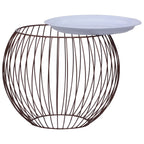 vidaXL Couchtisch Golden Ø 41 cm