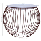 vidaXL Couchtisch Golden Ø 41 cm